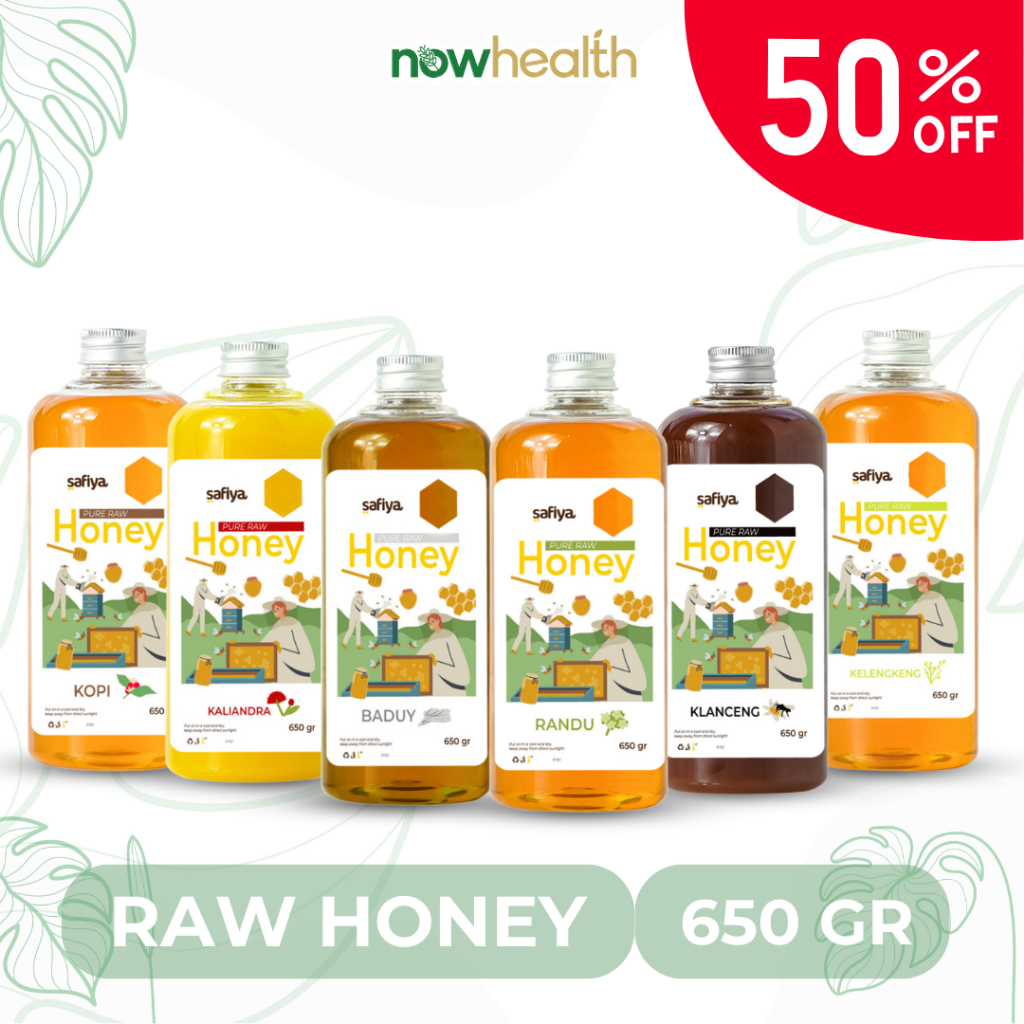 

PROMO 50% Madu Murni Safiya 650 gr Madu Randu Madu Klanceng Raw Honey Madu Baduy Kaliandra Asli Pure Original