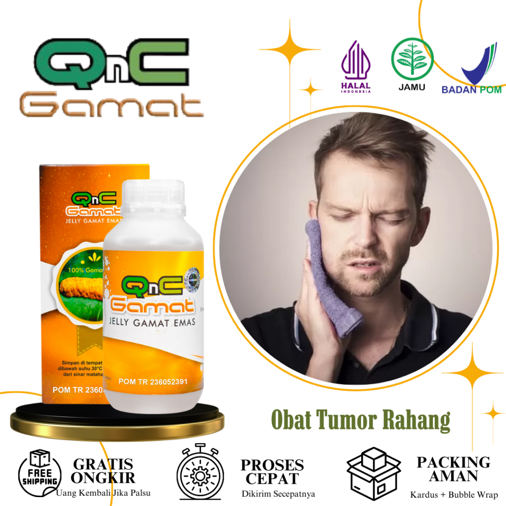 QnC Jelly Gamat - Obat Tumor Rahang Ameloblastoma Benjolan Di Rahang Lipoma Tumor Jinak Kista Gigi R