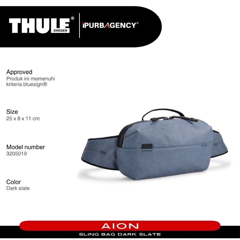 Thule Aion Sling Bag Waistbag 2L - Dark slate