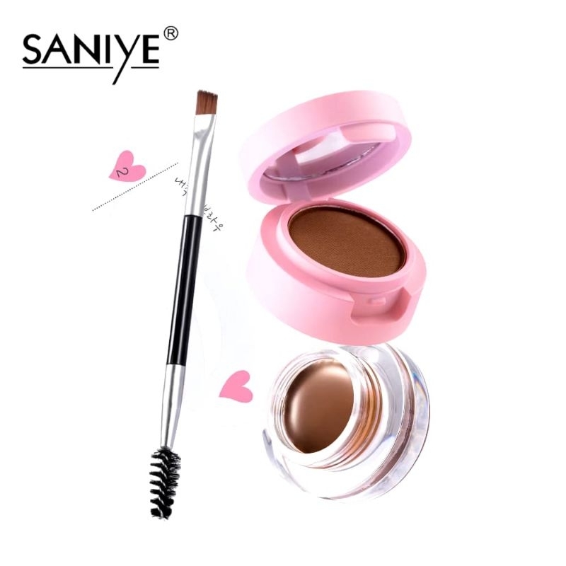 SANIYE Saniye saniye - SANIYE Saniye 2 in 1 Brow Eyebrow Powder & Gel 24H Waterproof Long Lasting - 