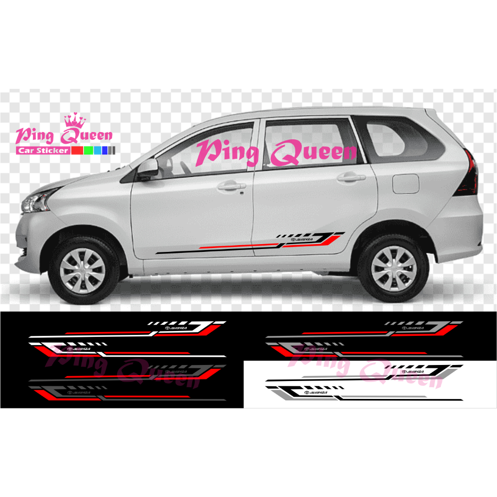 STICKER MOBIL TOYOTA AVANZA STICKER STRIPING VARIASI MOBIL AVANZA