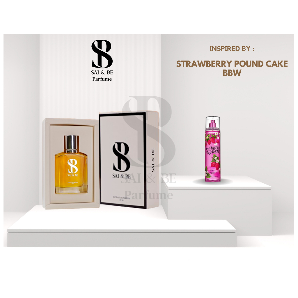 SAI & BE Inspired Parfume By STRAWBERRY POUND CAKE BBW For WOMEN | Parfum Wanita Tahan Lama