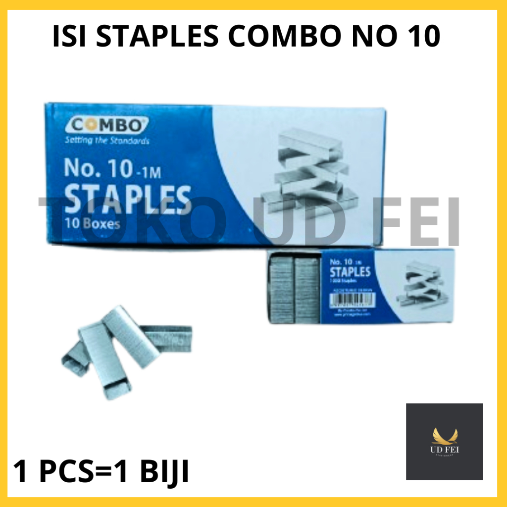 

(1 PCS= 1 KOTAK KECIL) Isi Staples COMBO/ Isi staples combo Kecil/ isi staples combo no 10