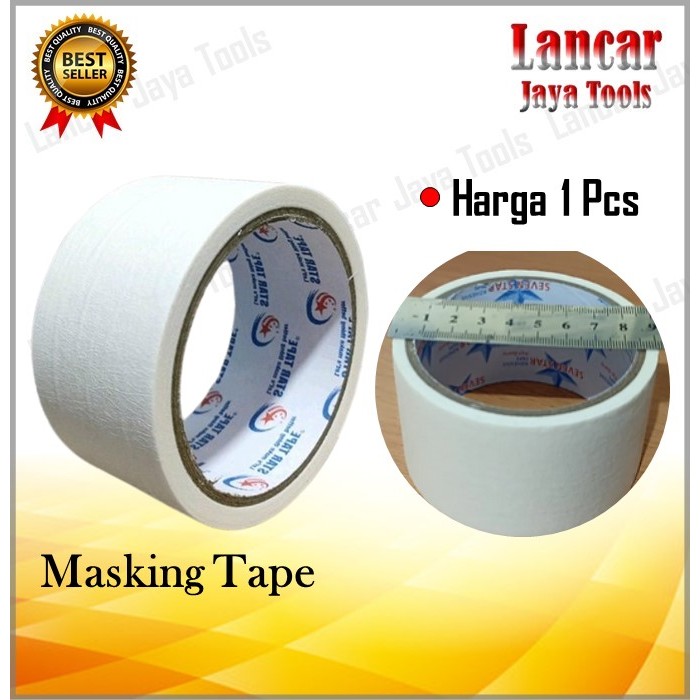 

Isolasi Kertas / Masking Tape Lakban Kertas Ukuran 2" (48mm)