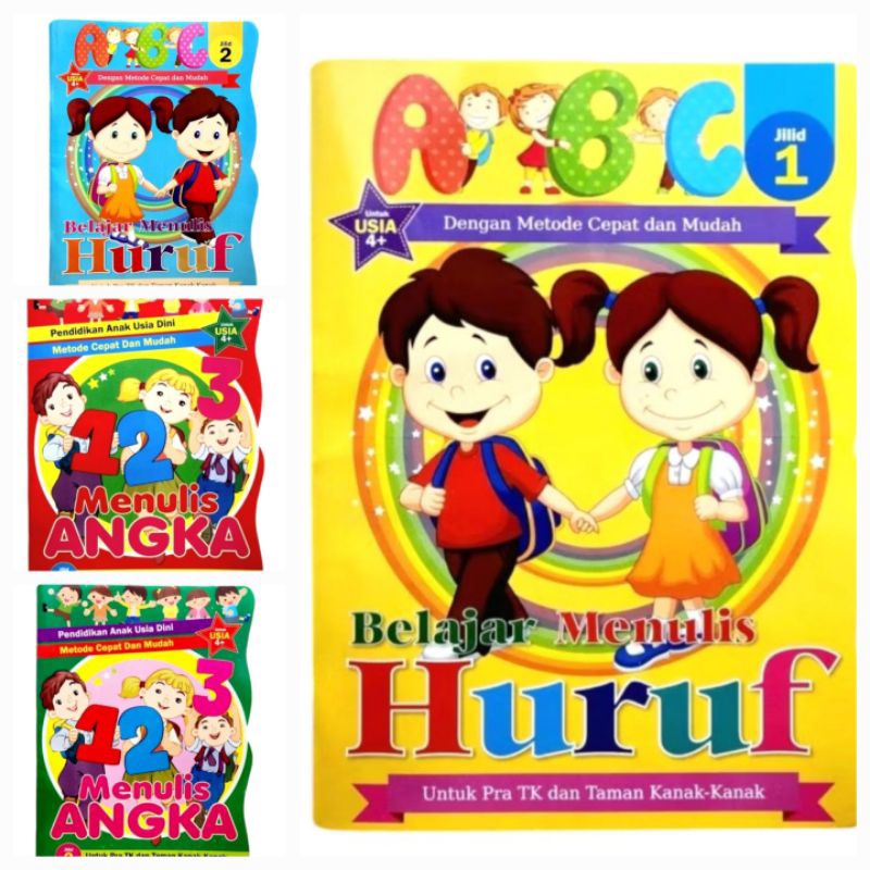 BUKU TK&PAUD-BUKU BELAJAR MENULIS ABJAD-PREMIUM