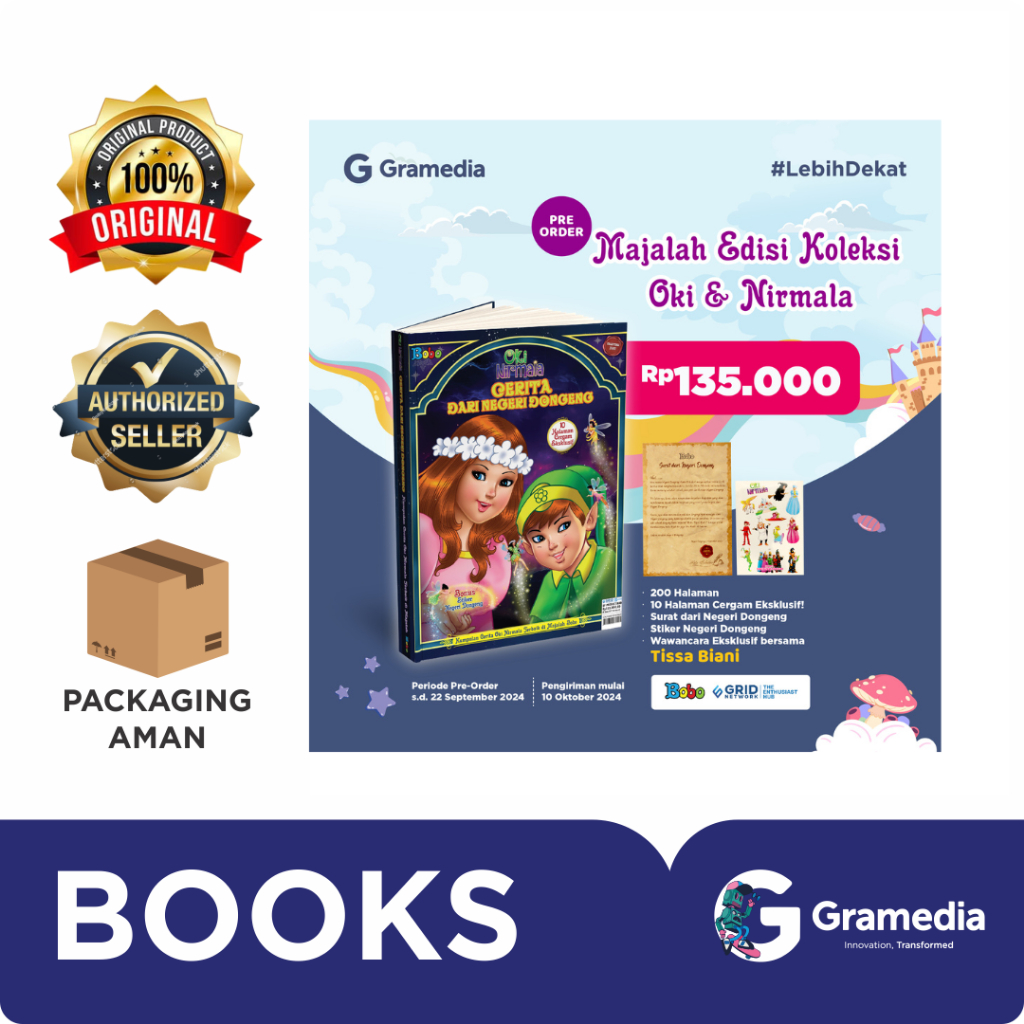 Gramedia Bandung - (PRE-ORDER) Majalah Bobo - Oki Nirmala, Cerita Dari Negeri Dongeng