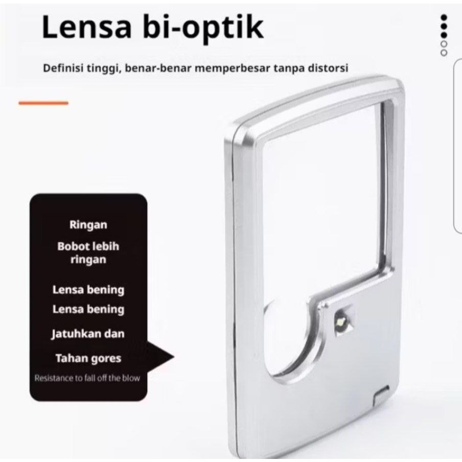 

kaca Pembesar kartu nama lensa optik akrilik portabel / kaca pembesar HD CARD MAGNIFYING GLASS