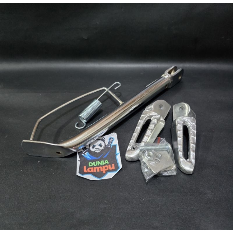 PAKET LENGKAP STANDAR SAMPING RING 17 PLUS FOOTSTEP STEP BELAKANG PIJAKAN KAKI PNP MOTOR VARIO BEAT 