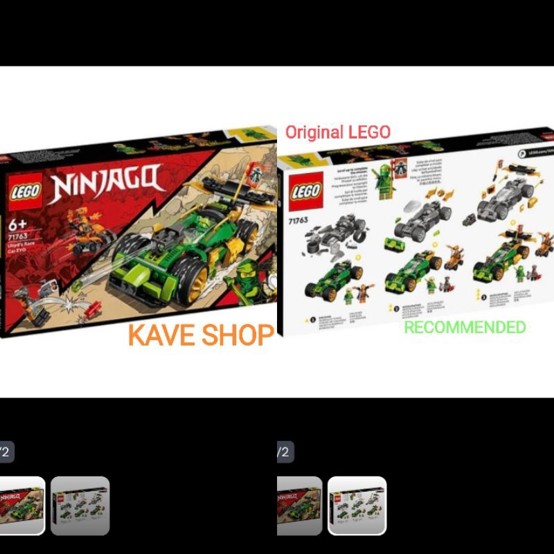 LEGO 71763 Ninjago : Llyod's Race Car EVO