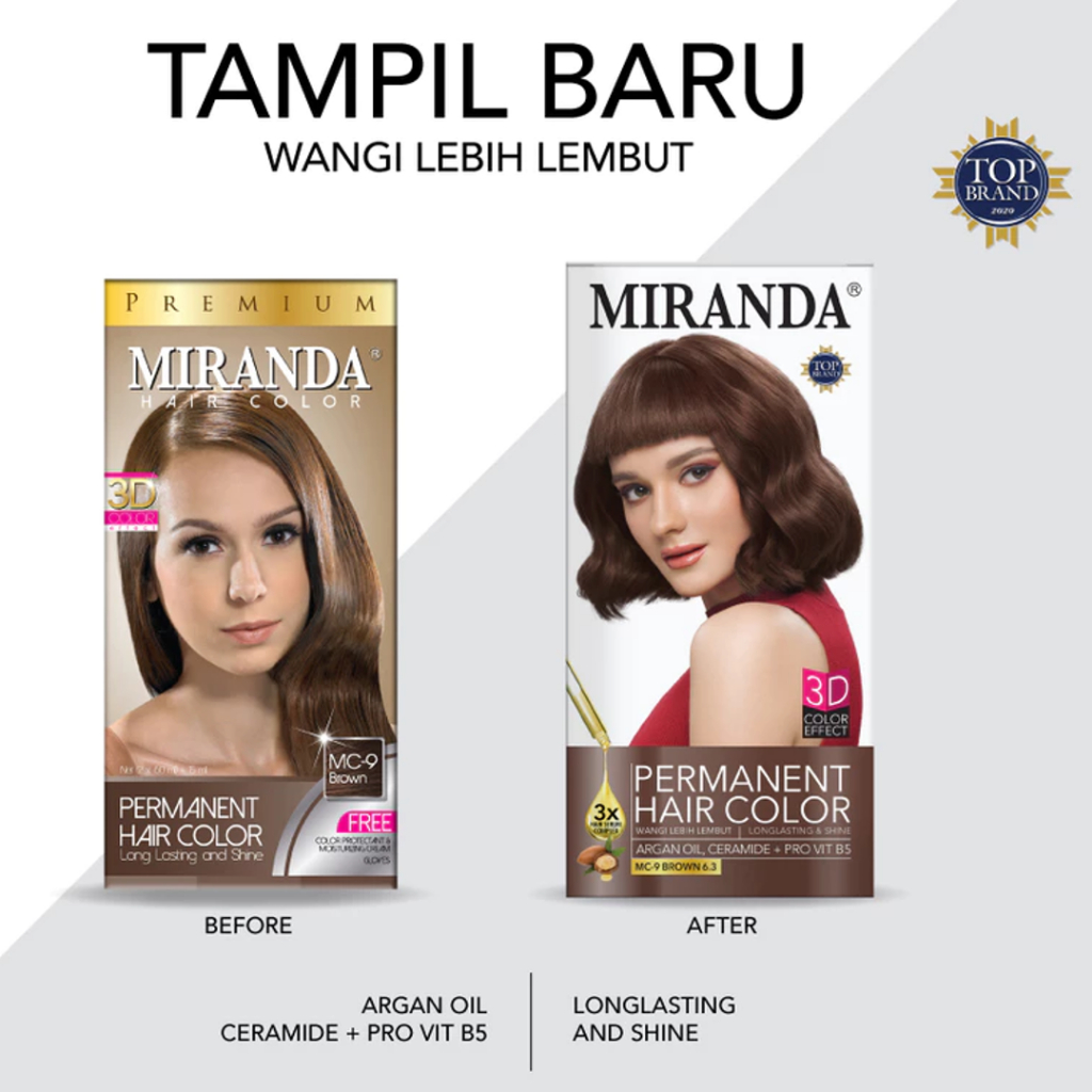 Miranda MC 9 Brown - Cat Rambut Miranda Warna Cokelat