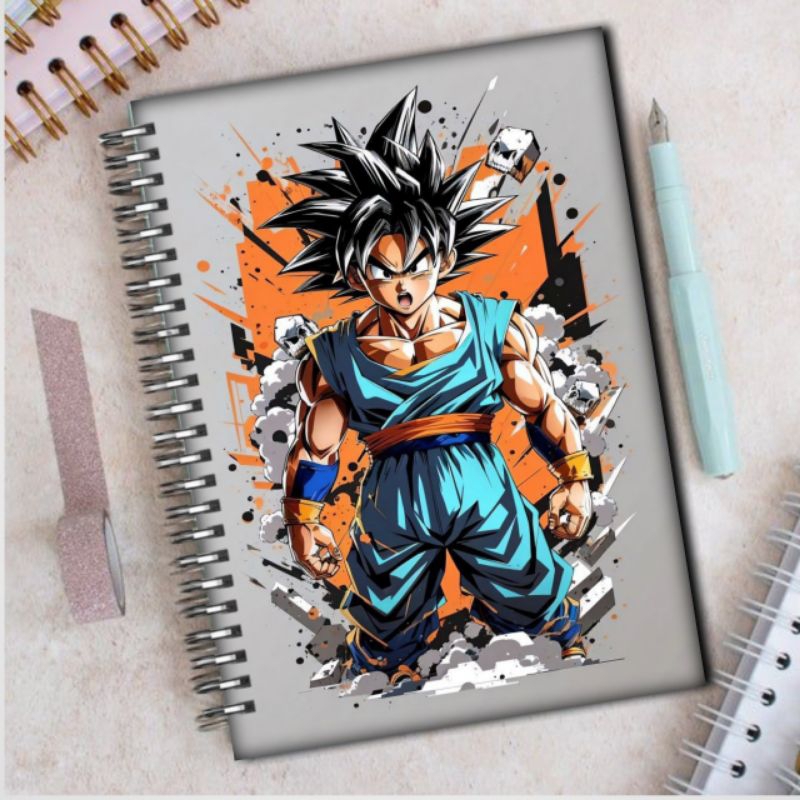 

Notebook buku tulis ring spiral gambar cover dragonball A5 A6