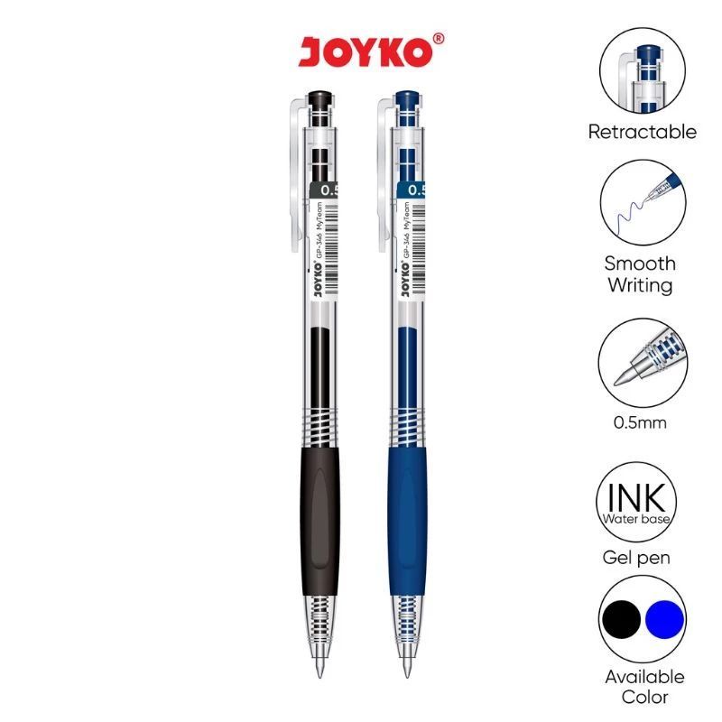 

(12pc) Gel Pen Pulpen Pena Joyko GP-346 My Team 0.5 mm