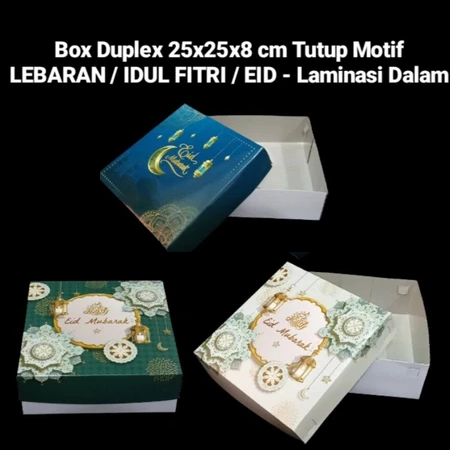 

( 5pcs ) Box Kotak Hampers Lebaran Kardus 25x25x8 cm Packaging Bolu Brownies