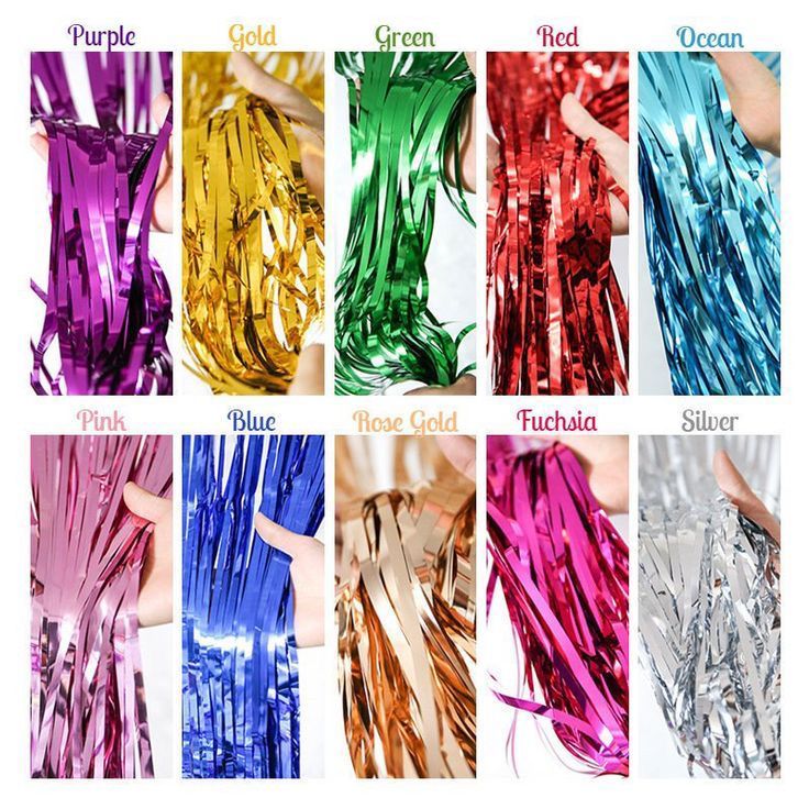 Tirai Ulang Tahun Metalik / Tirai Ulang Tahun Foil / Foil Curtain / Tirai Rumbai