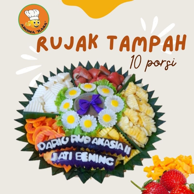 Rujak buah segar/Rujak buah/Rujak tampah/Paket Rujak /Rujak 10 porsi