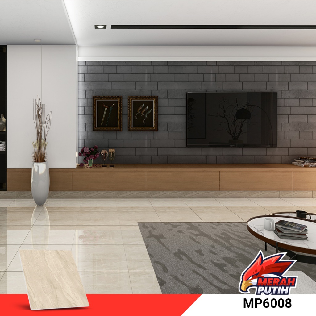 GRANITE MERAH PUTIH 60x60 cm / PRINTING SERIES - MP6008