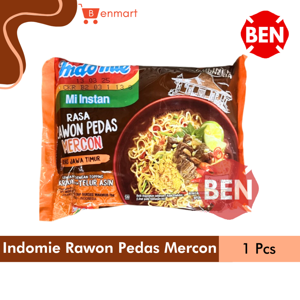 

Indomie Rawon Pedas Mercon 1 Pcs Bungkus - Khas Jawa Timur