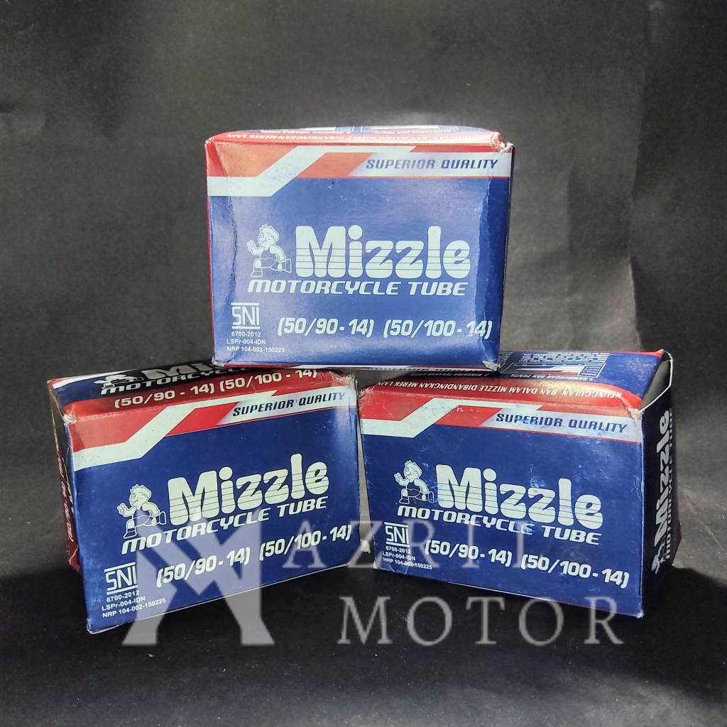 BAN DALAM MIZZLE RING 14 UKURAN 50/90-14 (50/100-14) RING 14 ORIGINAL MIZZLE