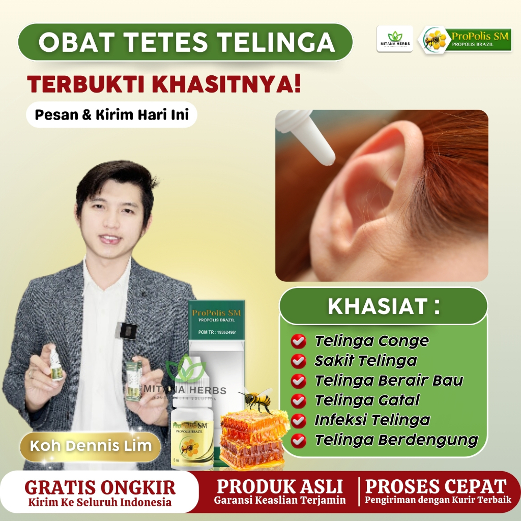 Obat Tetes Telinga Conge Telinga Berair dan Bau Telinga Gatal Kotoran Keras Telinga Berdengung