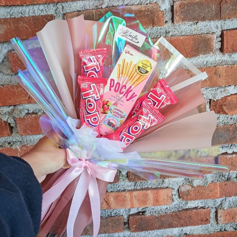 

buket snack,bouquet snack,buket jajan, kado, buket wisuda,buket,bouquet murah