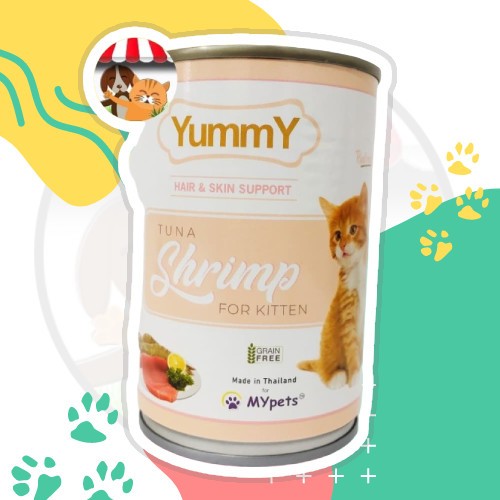 Yummy Kitten Kaleng Rasa Tuna Shrimp 400gr Yummy Cat Food Kaleng