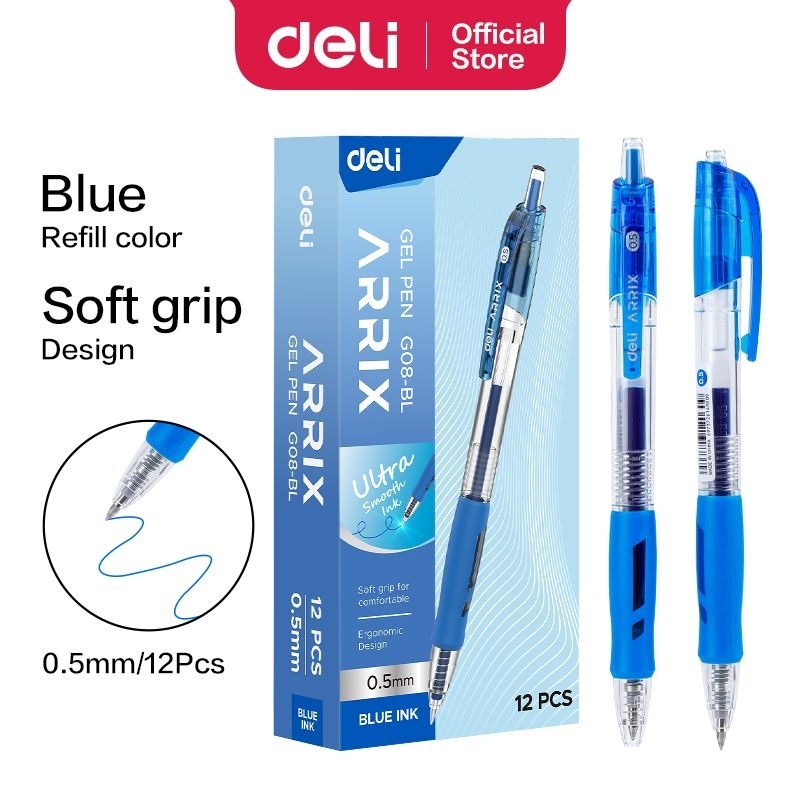 

DELI BP G-08BL BLUE/PAK ISI 12 PCS