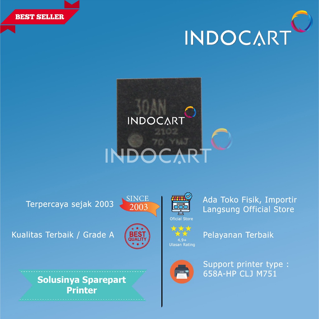 Chip W2000A 658A-HP CLJ M751-Toner-Black-7K