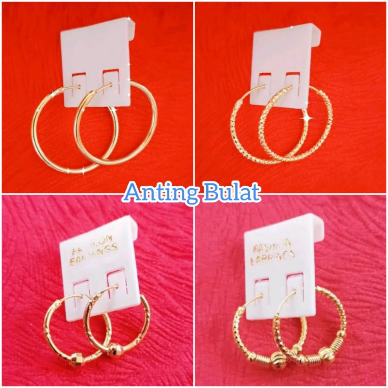 Anting bulat titanium