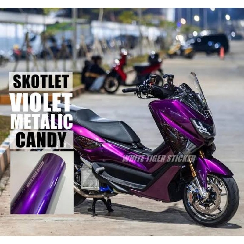 Skotlet / Sticker  Ungu metalik candy