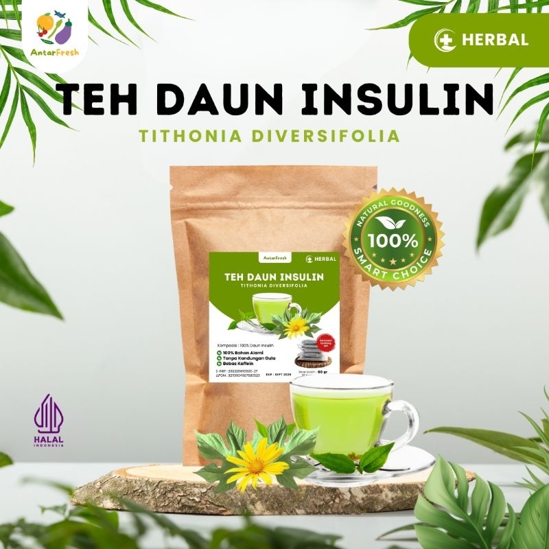 

AntarFresh Teh Daun Insulin Anti/ mengobati Diabetes / Isi 20 kantong Teh