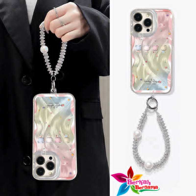 GL063 Gradient Feather Case Lucky Day With Charm Hardcase Casing Hp Compatible FOR XIAOMI REDMI NOTE