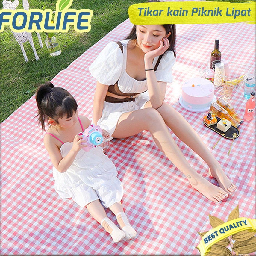 Tren Kekinian Tikar piknik tebal outdoor tebal Alas pantai anti air tikar lipat