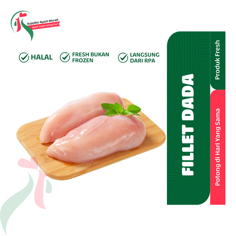 

GROSIR DAGING FILLET DADA AYAM FILET FRESH /5Kg