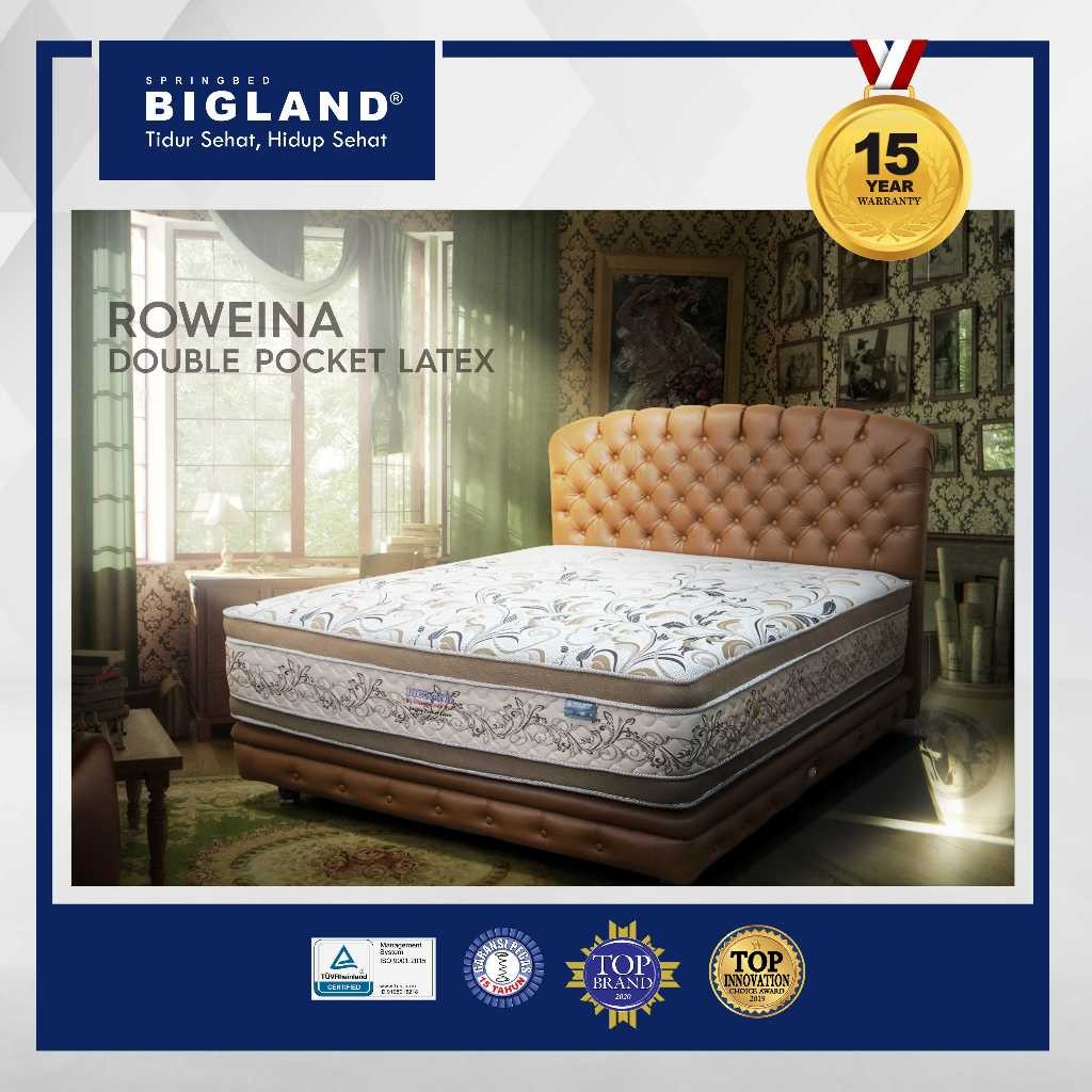 Bigland Springbed Double Pocket Latex T.38 Roweina - Kasur/Set