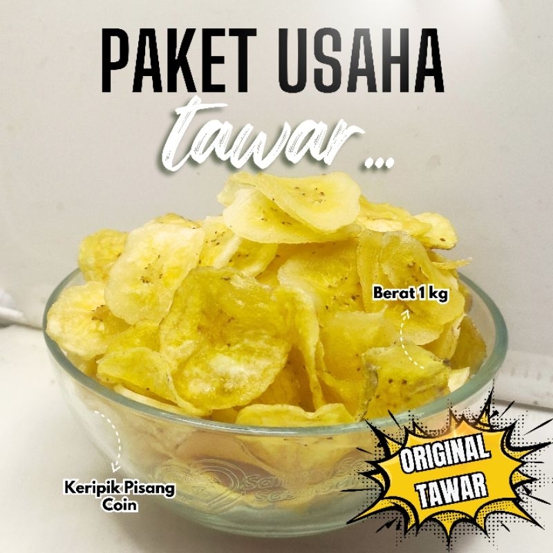 

Keripik Pisang Coin Tawar Paket Usaha Kriuk