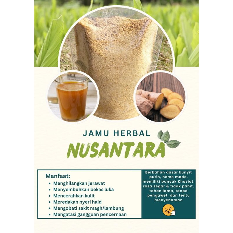 

Serbuk Jamu Tradisional Kunir/Kunyit Putih Dari Bahan Pilihan