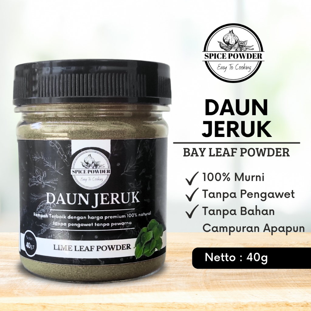 

Spice Powder - Daun Jeruk Bubuk Asli Bumbu Dapur Organik Mpasi