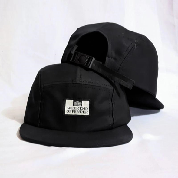Topi lima panel Weekend offender pria wanita cap bordir woven original topi 5 panel - topi 5 panel -