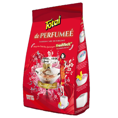 Total Deterjen Bubuk + Pelembut Pakaian Oriental Blossom 700Gr
