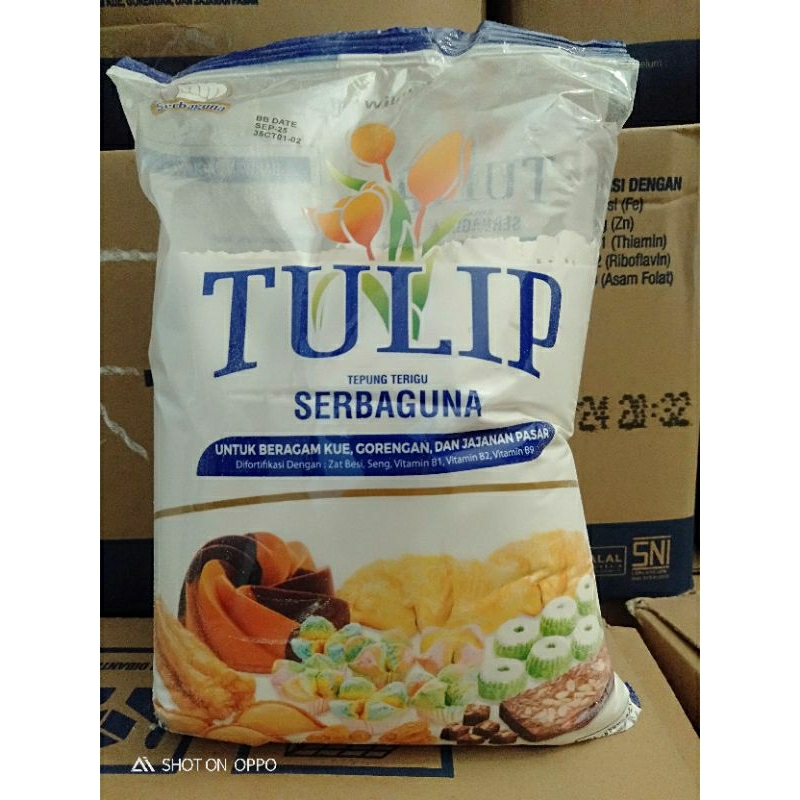 

Tepung terigu tulip kemasan 1 kg