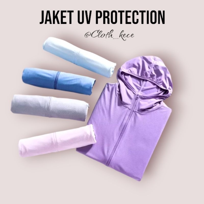 Jaket Olahraga Wanita Pria Airsm Jaket mesh hoodie UV protection Lengan Panjang UNIQLO