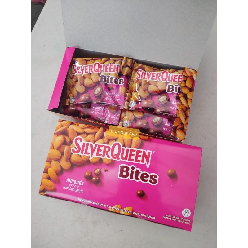 

Coklat Silverqueen Bites 30 gram isi 12 per box