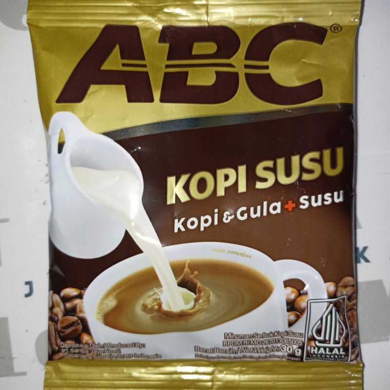 

ABC Kopi Susu 3in1 Sachet 1 Renceng Isi 10 @30gr