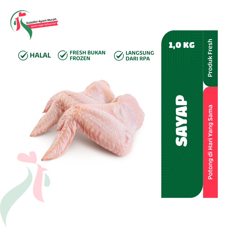 

SAYAP AYAM FRESH SEGAR /1Kg