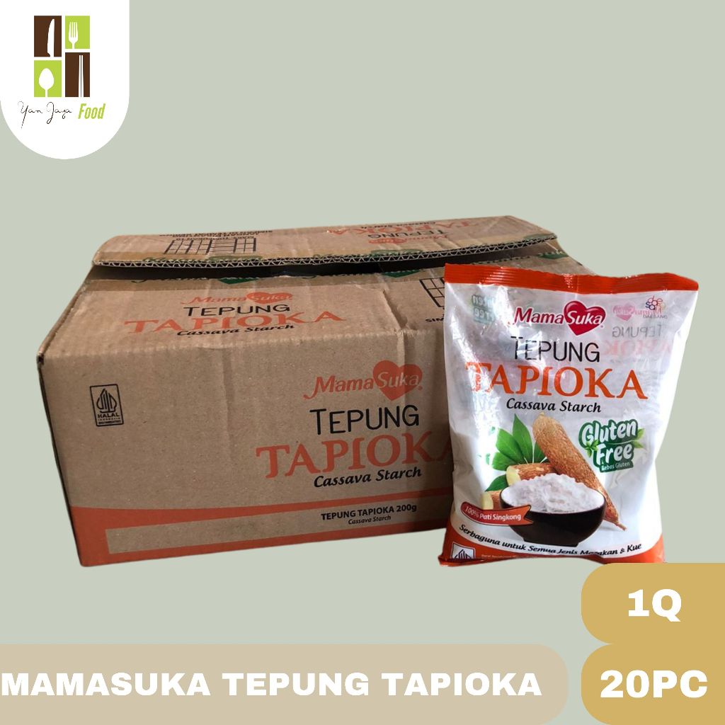 

Mamasuka Tepung Tapioka Kemasan 200gr 1KARTON (20PCS)