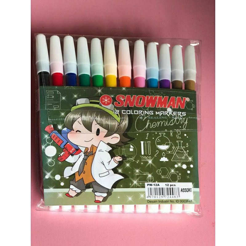 

Spidol warna Snowman 12pc