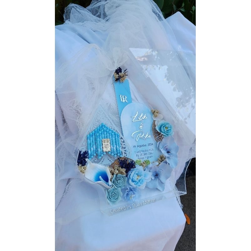 mahar gunungan wayang akrilik