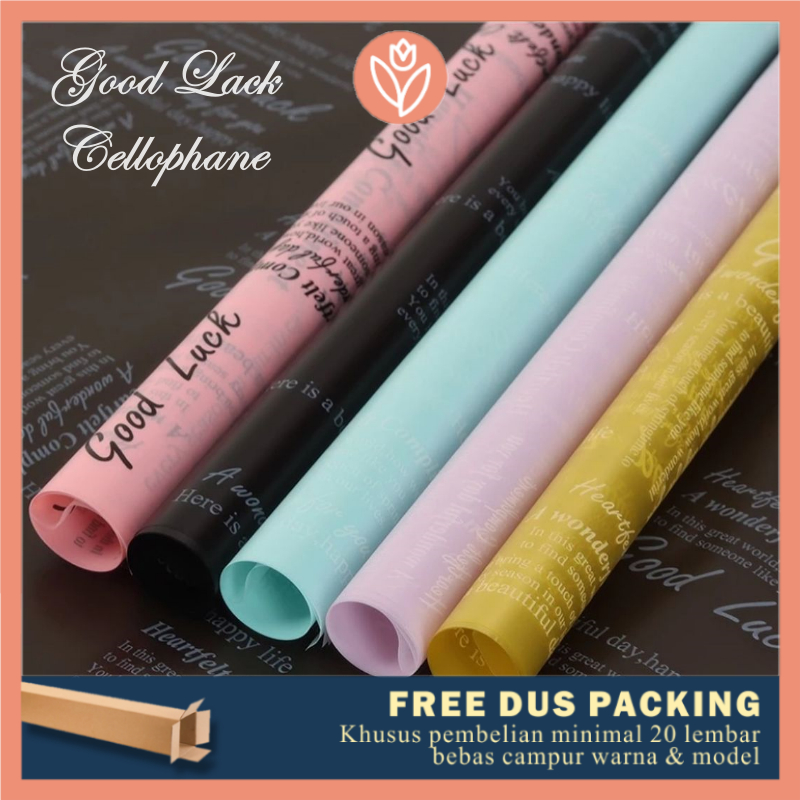 

TULIP PAPERIE ❤ KERTAS BUKET BUNGA CELLOPHANE GOOD LACK TRANSPARENT FLOWER WRAPPING PAPER WATERPROOF MOTIF KORAN