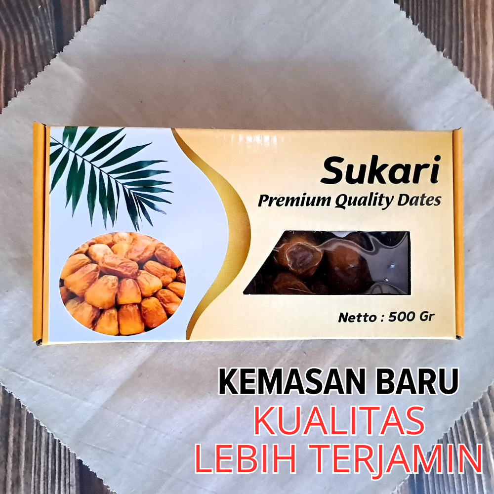 

Kurma Sukari 500 Gram Sukari Al Qossim Kemasan Kardus