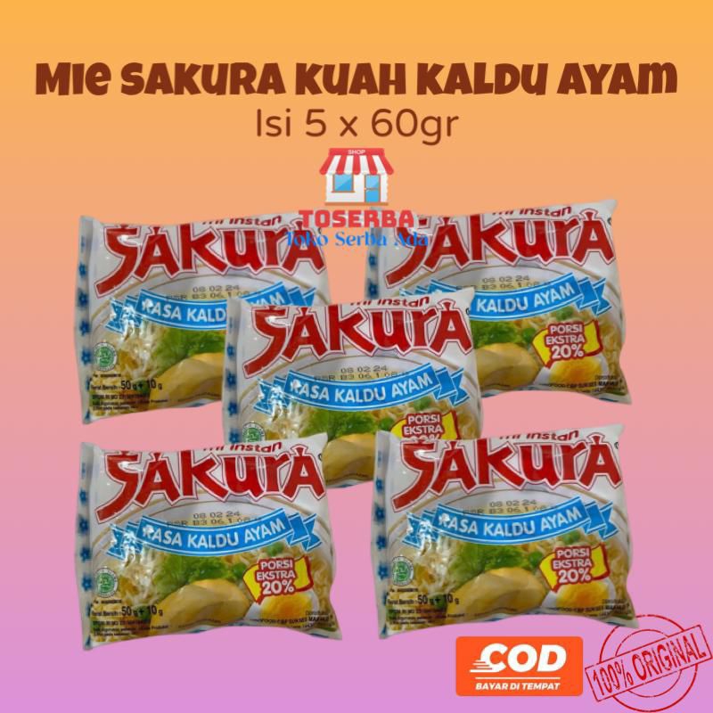 

Mie SAKURA Kuah Kaldu Ayam Ekstra 20persen (isi 5pcs)